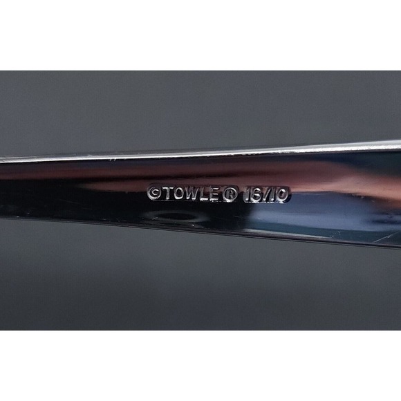 Towle Copenhagen Place Soup Spoon 18/10 Set Of 8 Stainless Glossy Sliverware - Picture 9 of 9